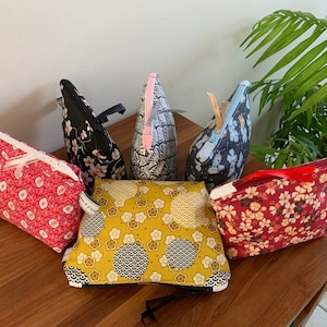 Bolsa de tecido, estojo, sacola - conjunto de 2 (grande + pequeno)