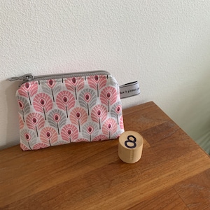 Fabric purse, pouch, pencil case 8 - Rose