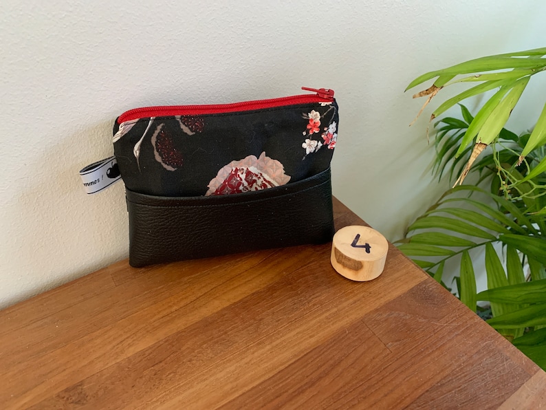 Porte-monnaie ou pochette tout en tissu 4 - Noir