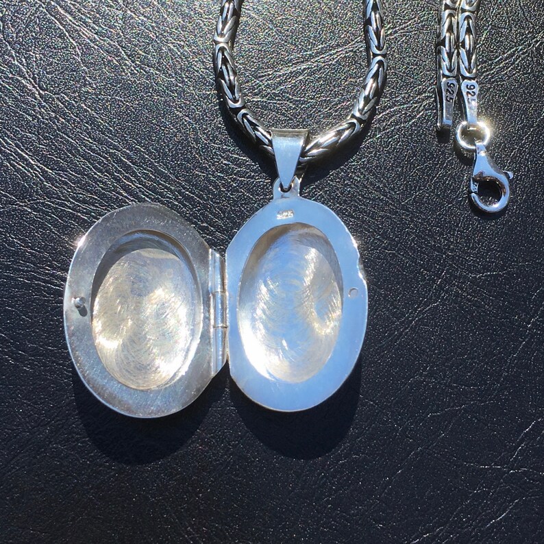 925 Sterling Silver Necklace PILL BOX Pendant handmade Etsy