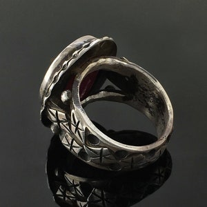 925 Sterling Silver Handmade Mens Ring Natural Ruby Size 11.5 Unique ...