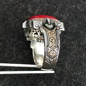 Bague Tibétaine Argent Corail Rouge Et Turquoise - Taille 8 - Main-made En Inde - Neuf Sans Emballage