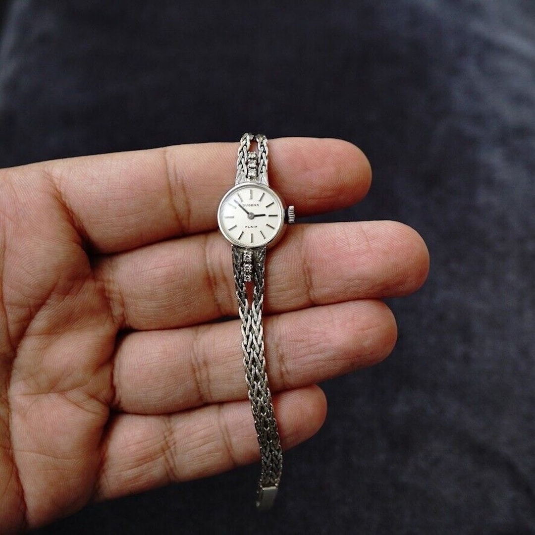 Weißgold Dugena Diamant Vintage 1950er Jahre Dugena Flair Damen - Main Image