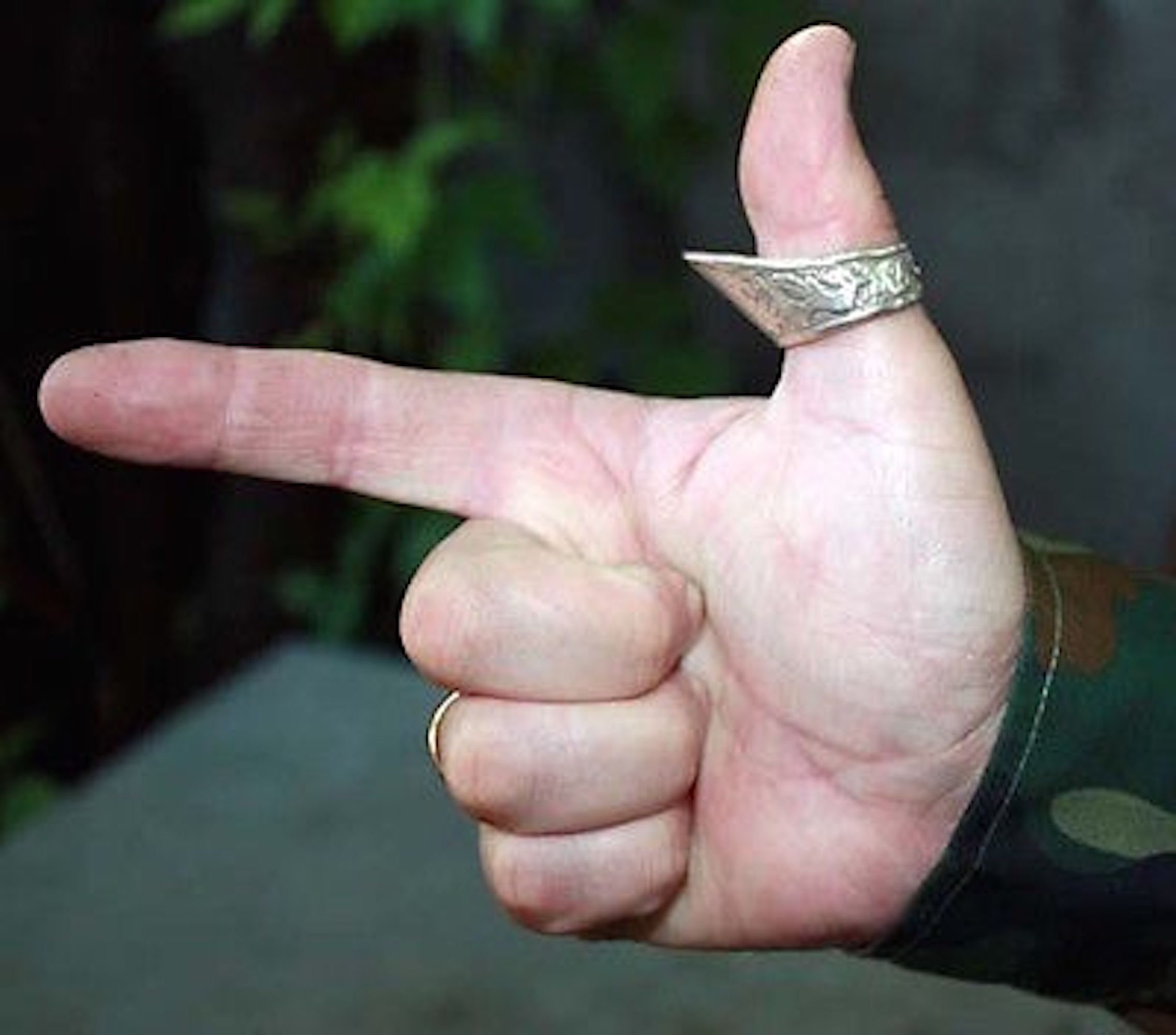 Thumb Ring With Wolf Turk Ottoman Archer s Ring Zihgir 925