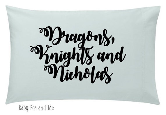 Fairytale Boys And Girls Personalised Pillowcase Boys Etsy