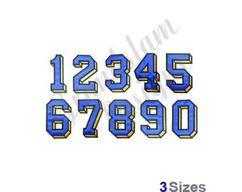 Applique Numbers - Machine Embroidery Font, Embroidery Alphabet, Embroidery Designs, Embroidery Patterns, Embroidery Files, Instant Download
