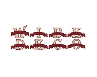 Applique Banner Font - Machine Embroidery Font