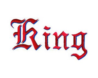 King Alphabet - Machine Embroidery Font