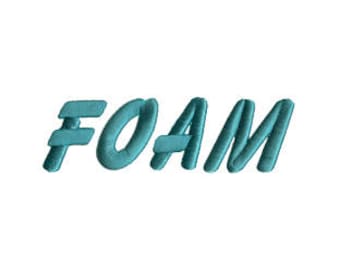 Puffy Foam Font - Machine Embroidery Font