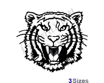 Tiger Outline Design Etsy