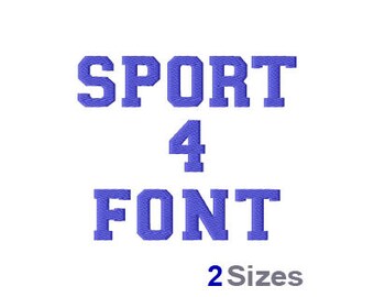 Sport Alphabet - Machine Embroidery Font