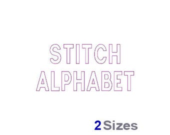 Stitch Alphabet - Machine Embroidery Font