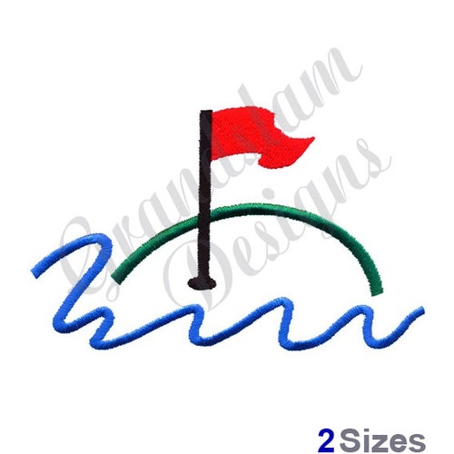 Golf Embroidery Design Instant Download Etsy