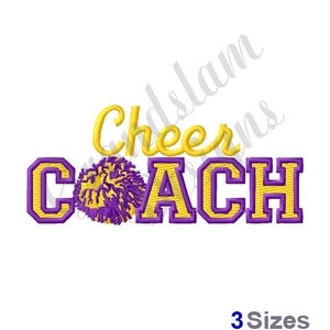 Cheer Coach - Machine Embroidery Design, Embroidery Designs, Machine Embroidery, Embroidery Patterns, Embroidery Files, Instant Download