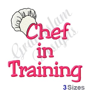 Chef in Training - Machine Embroidery Design - Etsy