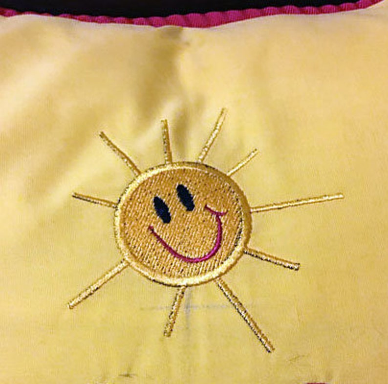 Sunshine Machine Embroidery Design Embroidery Designs Etsy