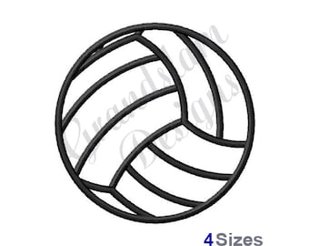 Volleyball Outline - Machine Embroidery Design