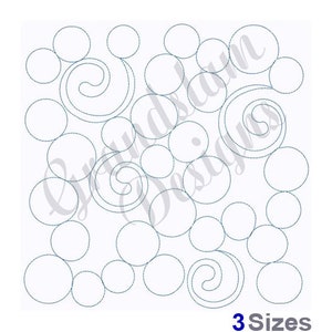 Circle Block Stitch Quilt Block - Machine Embroidery Design, Embroidery Designs, Embroidery Patterns, Embroidery Files, Instant Download