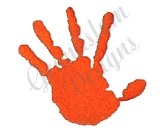 Handprint Machine Embroidery Design (Digital Download)