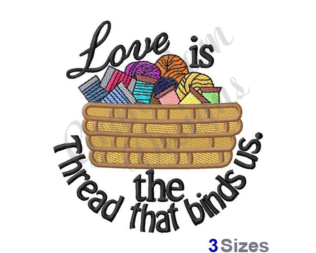 Thread Basket - Machine Embroidery Design, Embroidery Designs, Machine ...