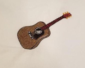Acoustic Guitar - Machine Embroidery Design, Embroidery Designs, Machine Embroidery, Embroidery Patterns, Embroidery Files, Instant Download