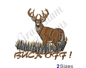 Buck Off Deer! - Machine Embroidery Design