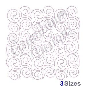 Curliques Block Quilt Block - Stickdatei, Stickdatei, Stickdatei, Stickdatei, Maschinenstickerei, Sofort Download