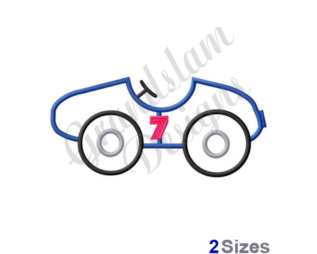 Applique Car Machine Embroidery Design Embroidery Designs Etsy