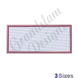 Rectangle (Light Fill) - Machine Embroidery Design