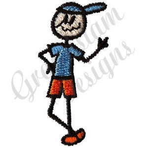 Stick Boy - Machine Embroidery Design