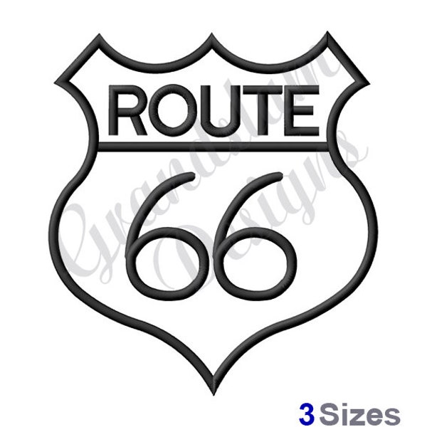 Route 66 Embroidery - Etsy