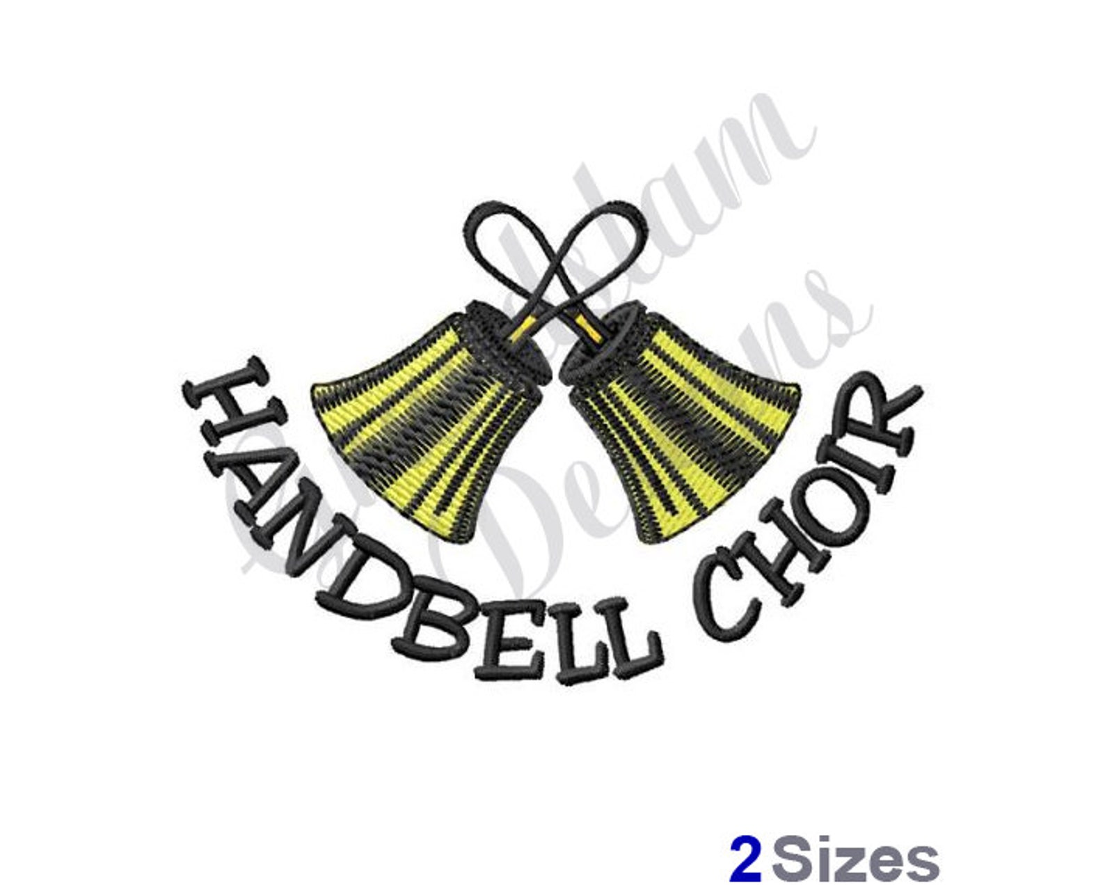 Handbell Choir Machine Embroidery Design Etsy