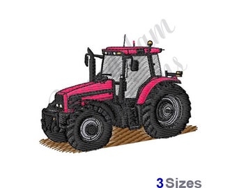 Red Tractor - Machine Embroidery Design, Embroidery Designs, Machine Embroidery, Embroidery Patterns, Embroidery Files, Instant Download