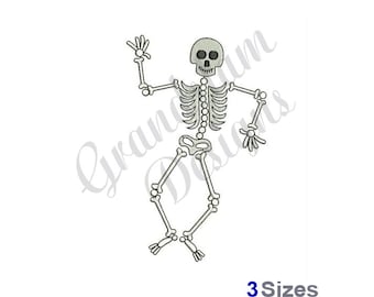 Skeleton Filled - Machine Embroidery Design, Embroidery Designs, Embroidery Patterns, Embroidery Files, Instant Download