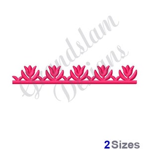 Fsl Tulip Border -Machine Embroidery Design, Embroidery Designs, Machine Embroidery, Embroidery Patterns, Embroidery Files, Instant Download