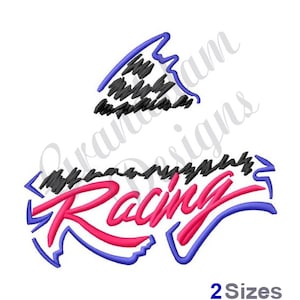 Racing Flag Name Drop Machine Embroidery Design, Embroidery Designs, Embroidery, Embroidery Patterns, Embroidery Files, Instant Download