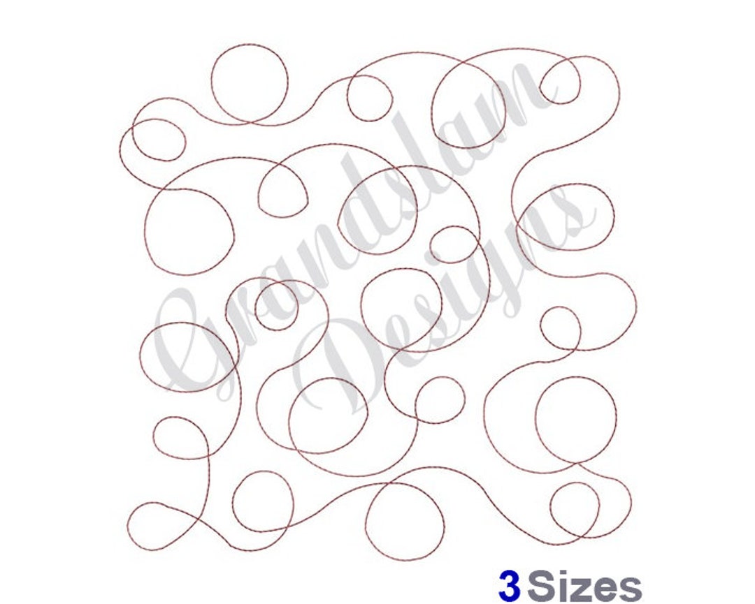 Loopy Quilt Block Pattern - Machine Embroidery Design, Embroidery ...