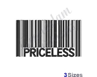Priceless Bar code - Machine Embroidery Design, Embroidery Designs, Embroidery, Embroidery Patterns, Embroidery Files, Instant Download