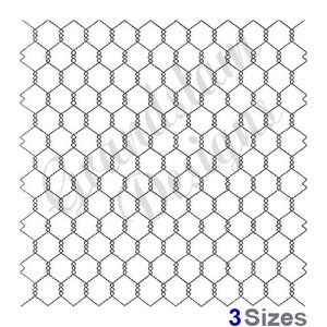 Quilt Chicken Wire Machine Embroidery Design, Embroidery Designs, Embroidery, Embroidery Patterns, Embroidery Files, Instant Download