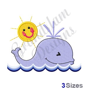 Whale - Machine Embroidery Design