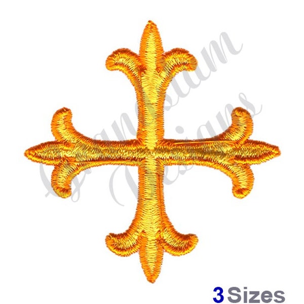 Ornate Fleuree Cross - Machine Embroidery Design, Embroidery Designs, Embroidery, Embroidery Patterns, Embroidery Files, Instant Download