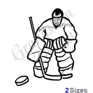 Hockey Goalie - Machine Embroidery Design