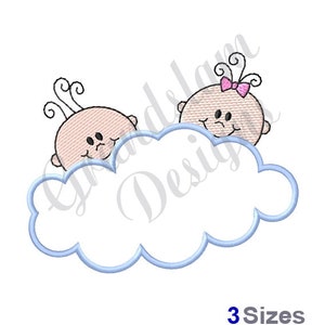 Baby Twins - Machine Embroidery Design