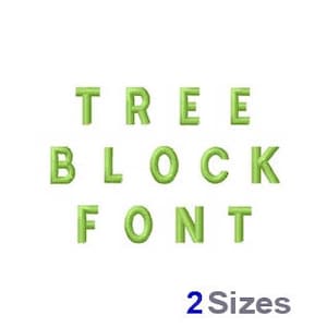 Baum Block Stickerei Schrift-Set - Sweetheart Maschinenstickerei Alphabet Schrift