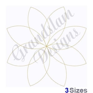 Flower Bloom Quilt Block - Stickdatei, Stickdatei, Stickdatei, Stickdatei