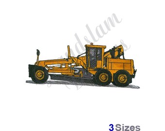 Motor Grader - Machine Embroidery Design