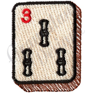 Mahjong Tile - Machine Embroidery Design