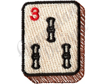 Mahjong Tile - Machine Embroidery Design
