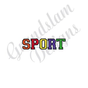 College Sport Embroidery Font Set - Sweetheart Machine Embroidery Alphabet Font
