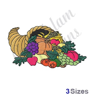 Cornucopia - Machine Embroidery Design, Embroidery Designs, Machine Embroidery, Embroidery Patterns, Embroidery Files, Instant Download